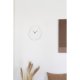 HOUSE NORDIC Vienna veggklokke, stillegende, organisk - off-white sement (28x33)
