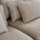 ROWICO Rawlins soffa 3-sits Maxi ljusbeige tyg Sandra #903 (c2)