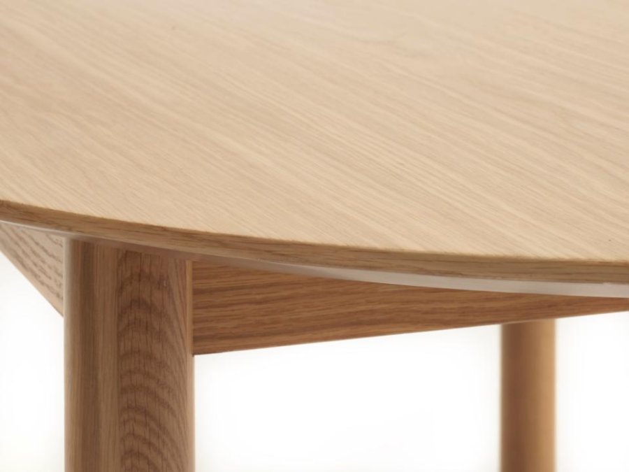 Gallina spisebord, med 2 tilleggsplater - naturlig eikefiner og lamelleik (100x190-280)