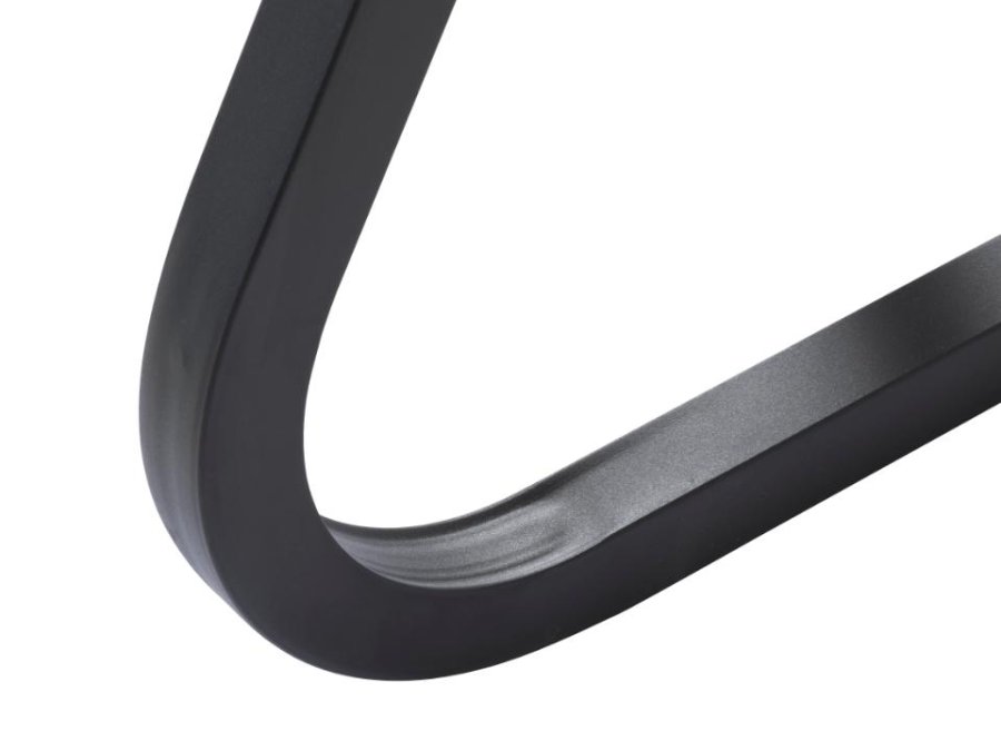 Cesura Esstisch, rund – Melamin aus natürlicher Eiche und schwarzes Metall (120)