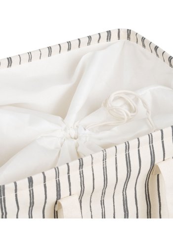 HOUSE NORDIC�Argos vasket�jskurv, m. hank - beige/sort polyester/bomuld