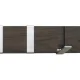 ROWICO Confetti kl�dh�ngare 70, 8 f�llbara krokar, lackerad brun ek
