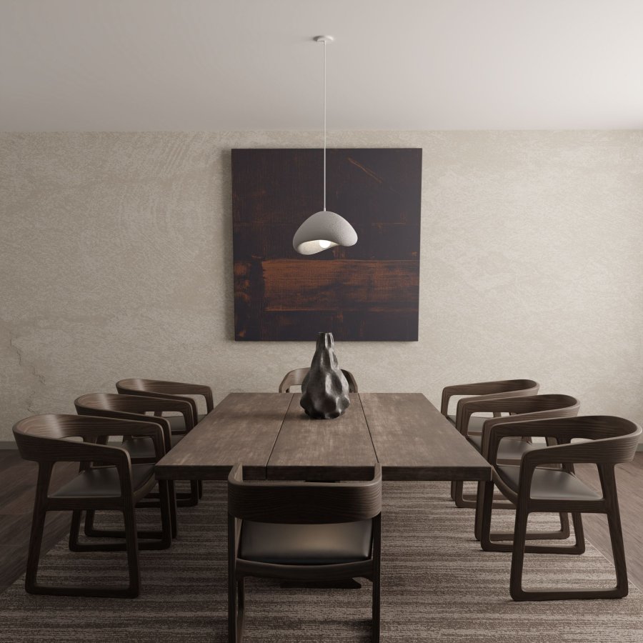 LUMI Wabi Sabi Quiet Current - Lysekrone i betongr