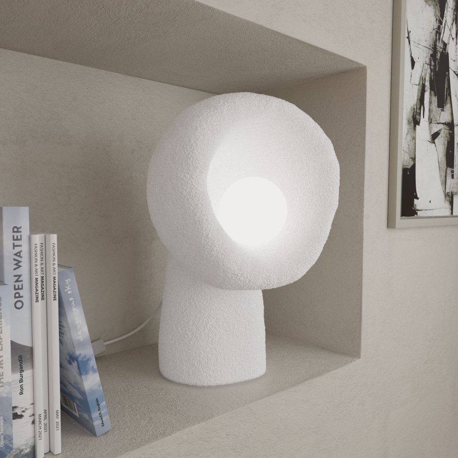 LUMI Wabi Sabi Echo - hvid bordlampe