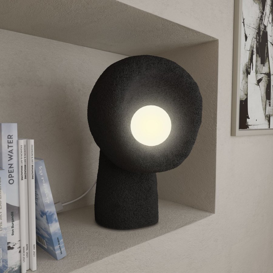 LUMI Wabi Sabi Echo - Sort bordlampe