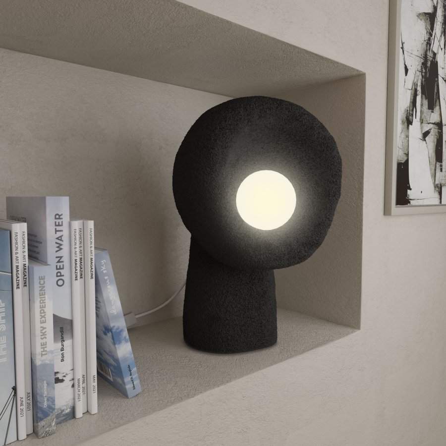 LUMI Wabi Sabi Echo - Sort bordlampe