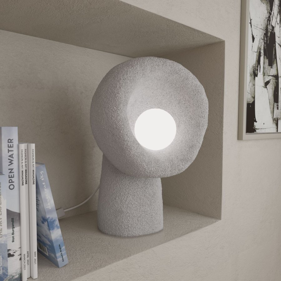 LUMI Wabi Sabi Echo - Betongr bordlampe