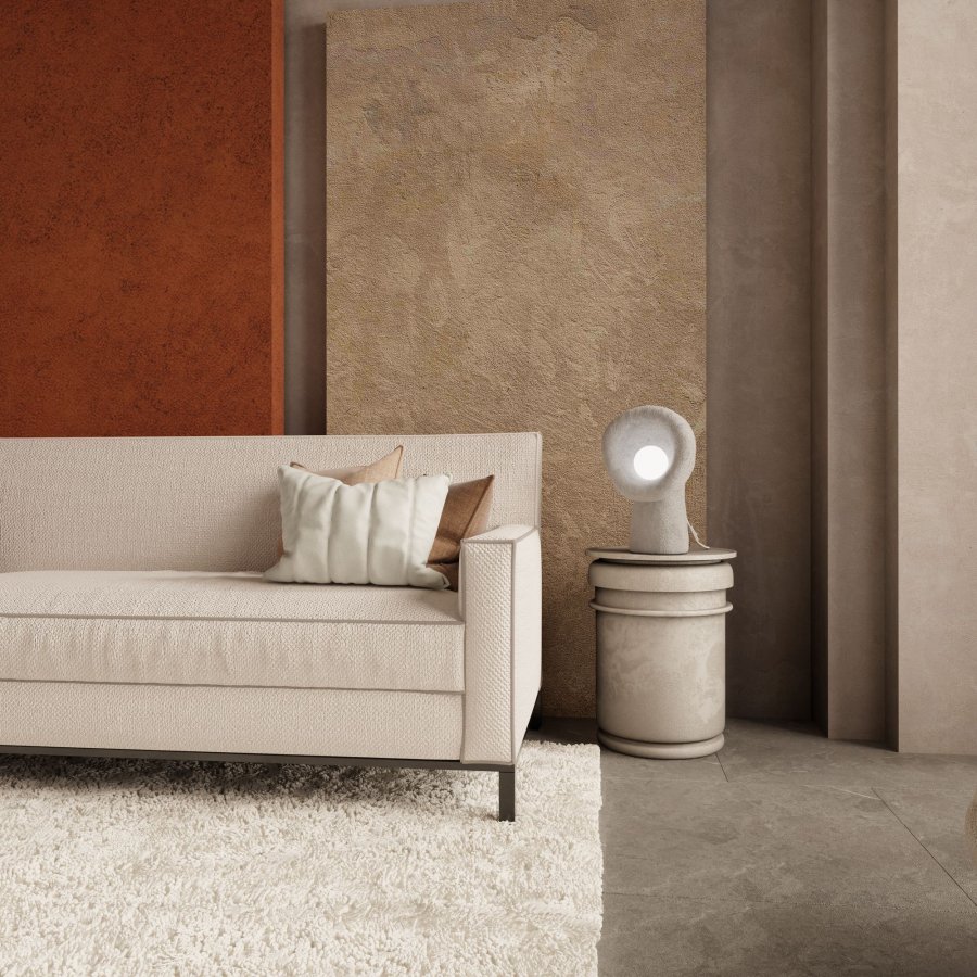 LUMI Wabi Sabi Echo - Betongr bordlampe