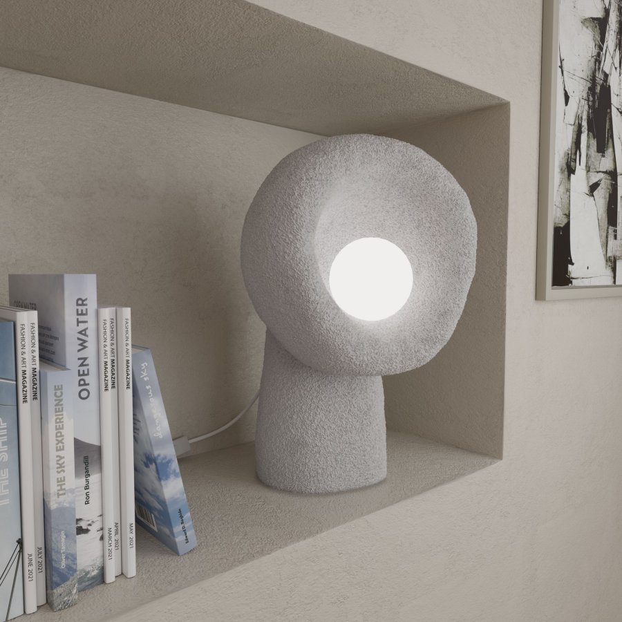 LUMI Wabi Sabi Echo - Betongr bordlampe