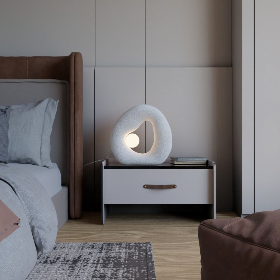 LUMI Wabi Sabi Pond - hvid bordlampe