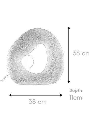 LUMI Wabi Sabi Pond - hvid bordlampe