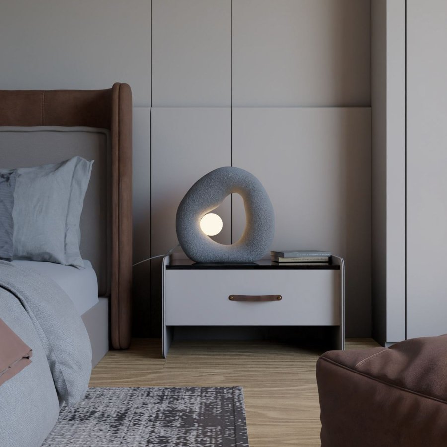 LUMI Wabi Sabi Pond - Betongr bordlampe