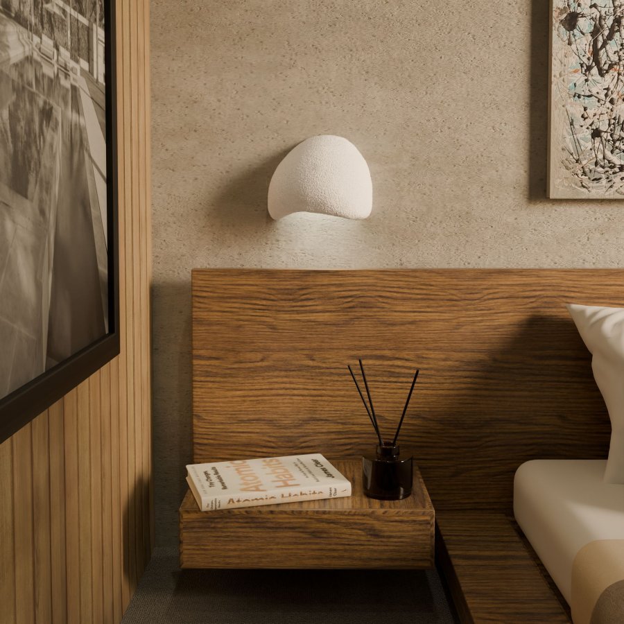 LUMI Wabi Sabi Arcus - hvidt vglampest (2 stk.)