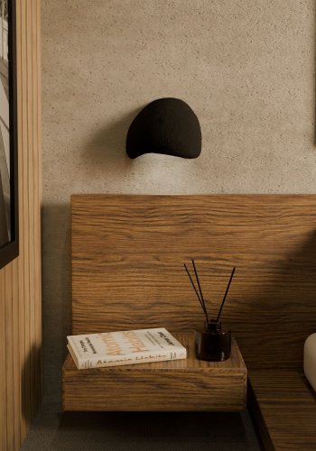 LUMI Wabi Sabi Arcus vglampe - sort polymerkomposit (st af 2)