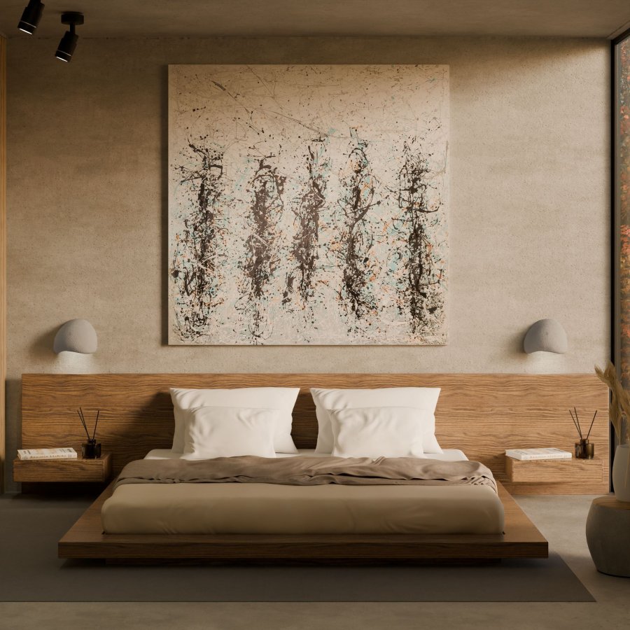 LUMI Wabi Sabi Arcus - Betongrt vglampest (2 stk.)