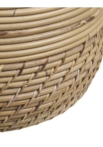 HOUSE NORDIC Moro-kurv - Kurv, kubu-rotting, naturlig<br>sett med 2