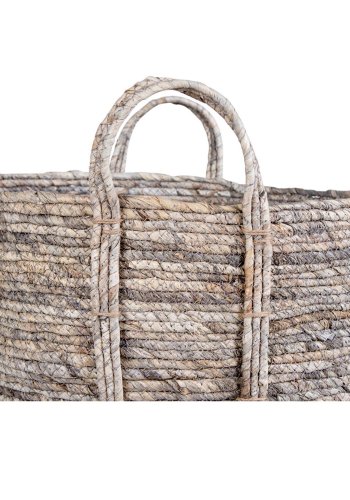 HOUSE NORDIC rund Udine kurv - grtt stoff (41)