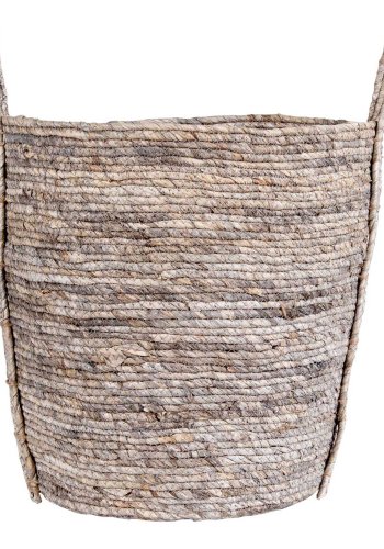 HOUSE NORDIC rund Udine kurv - grtt stoff (41)