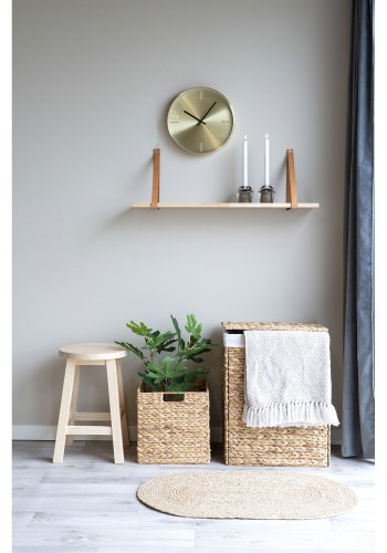 HOUSE NORDIC Passo Basket - Kurv, sammenleggbar, vannhyasint, natur, 30x30x30 cm