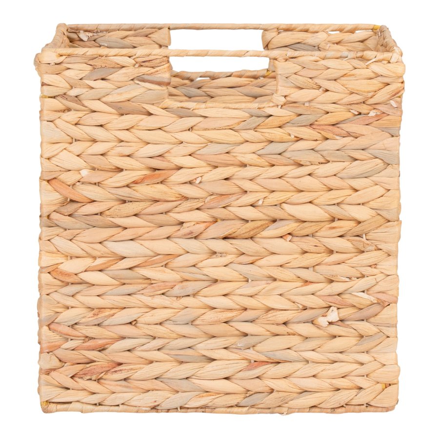 HOUSE NORDIC Passo Basket - Kurv, sammenleggbar, vannhyasint, natur, 30x30x30 cm