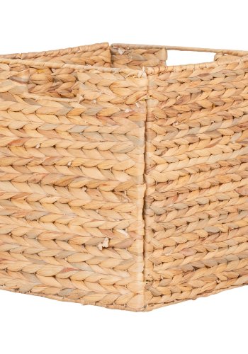HOUSE NORDIC Passo Basket - Kurv, sammenleggbar, vannhyasint, natur, 30x30x30 cm