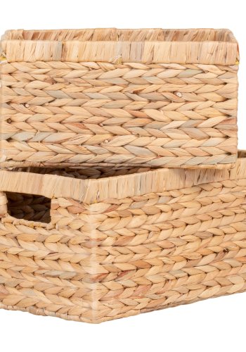 HOUSE NORDIC Passo-kurver, sett med 2 - Kurver, vannhyasint, natur, sett med 2