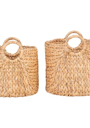 HOUSE NORDIC Passo-kurv - Kurv, vannhyasint, natur, sett med 2