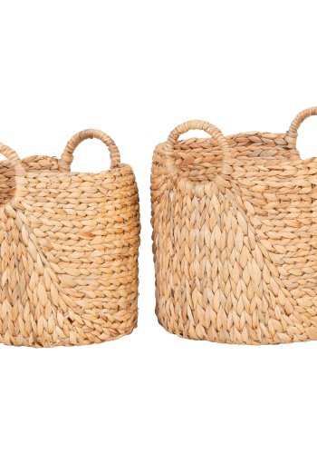 HOUSE NORDIC Passo-kurv - Kurv, vannhyasint, natur, sett med 2