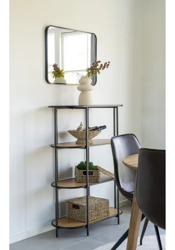 Kurv med lokk i sjgress, natur, rektangulr, sett med 2