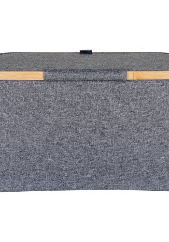 HOUSE NORDIC Noto-kurv - Kurv, bambus/stoff, mrkegr, 30x45x25 cm