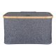 HOUSE NORDIC Noto-kurv - Kurv, bambus/stoff, mrkegr, 30x45x25 cm
