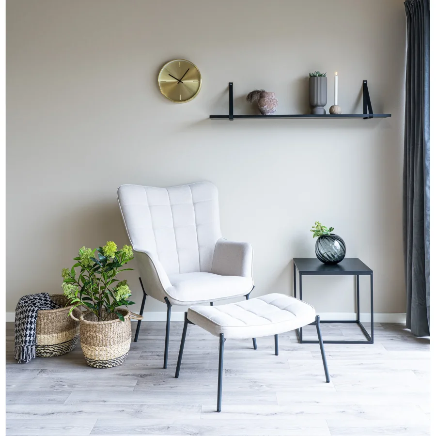 HOUSE NORDIC Lima kurv med hndtak, rund - naturlig/brun/svart sjgress (sett med 2)