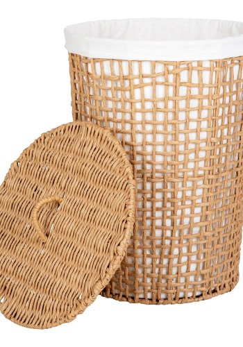 HOUSE NORDIC Skittentyskurv, papir, lysebrun/hvit, 42x56 cm