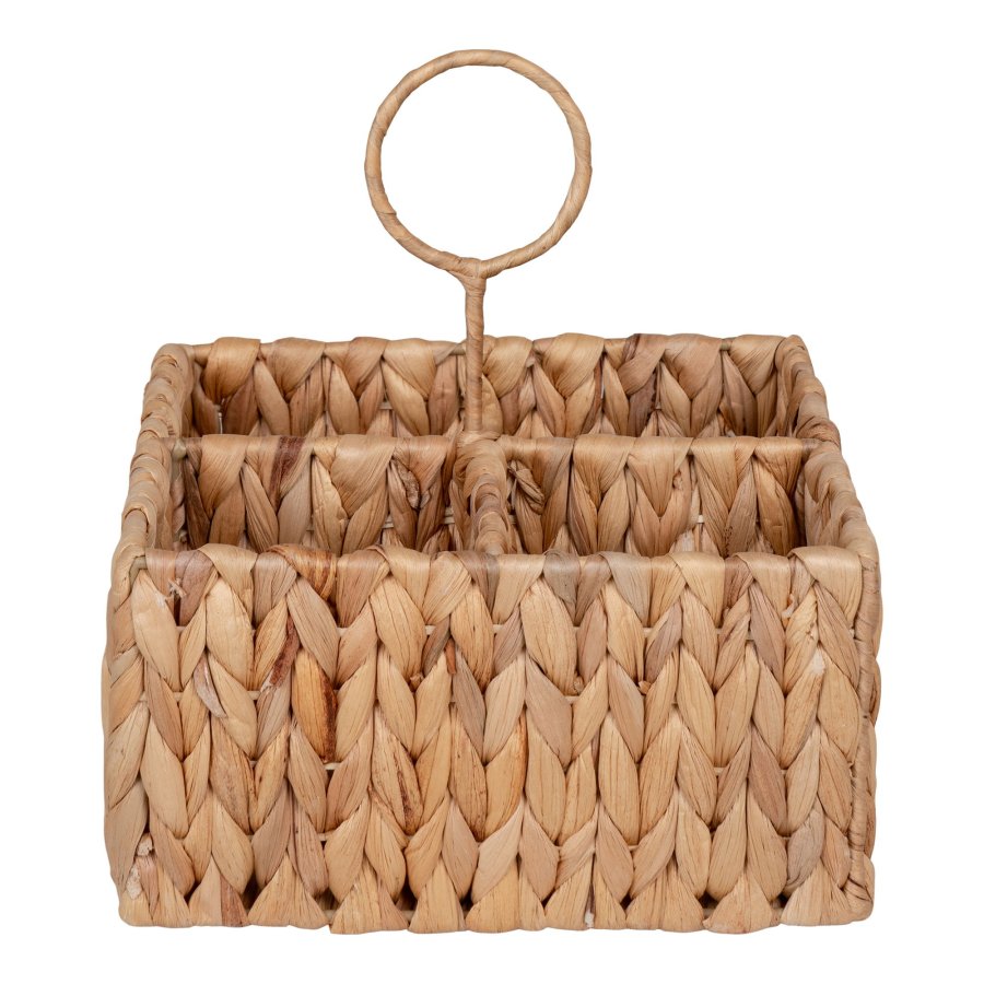 HOUSE NORDIC Oppbevaringskurv, vannhyasint, natur, 20x11x20 cm