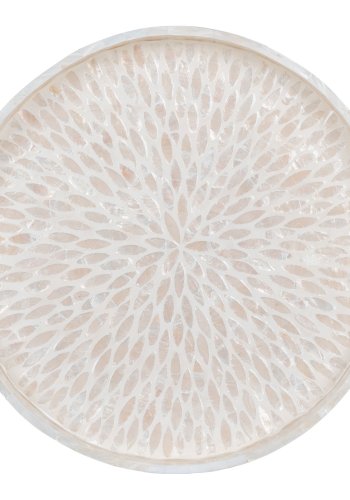 HOUSE NORDIC Brett, bambus/capiz, beige, 40x40x3,5 cm