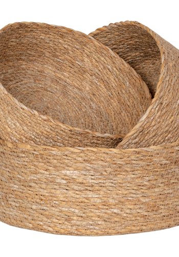 HOUSE NORDIC Kurv, sjgress, natur, sett med 3