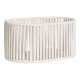 HOUSE NORDIC Arese-kurv, oval - off-white bomull og metall (sett med 2)