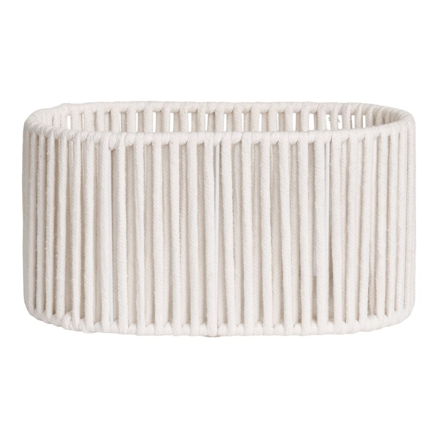 HOUSE NORDIC Arese-kurv, oval - off-white bomull og metall (sett med 2)