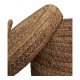 HOUSE NORDIC Desio-kurv, med lokk, rund - naturlig bananflettet (sett med 2)