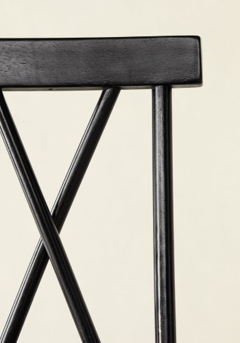 VIND KOLLEKTION Mollstrm barstol, m. rygln og fodsttte - sort gummitr