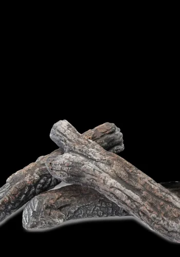 COSI FIRES Cosiburner Brennholzstücke - graue Keramik (3er-Set)