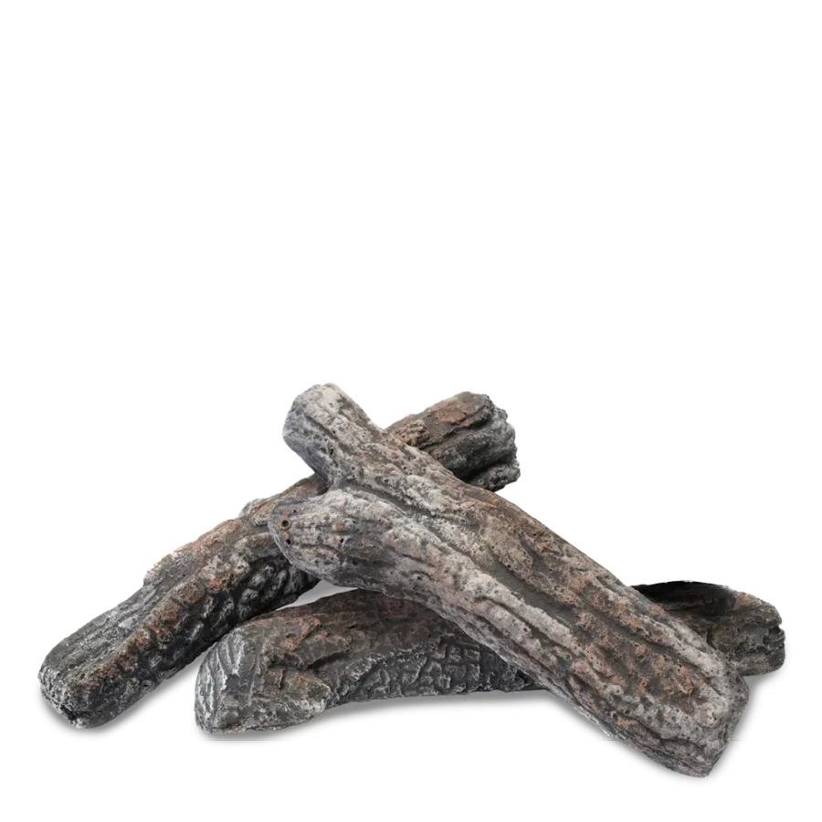 COSI FIRES Cosiburner Brennholzstücke - graue Keramik (3er-Set)