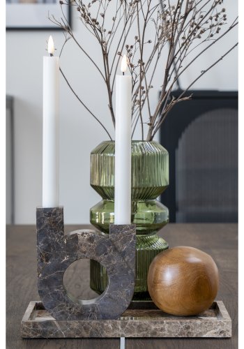 HOUSE NORDIC vase, rund - grnt glass (H:24,5)