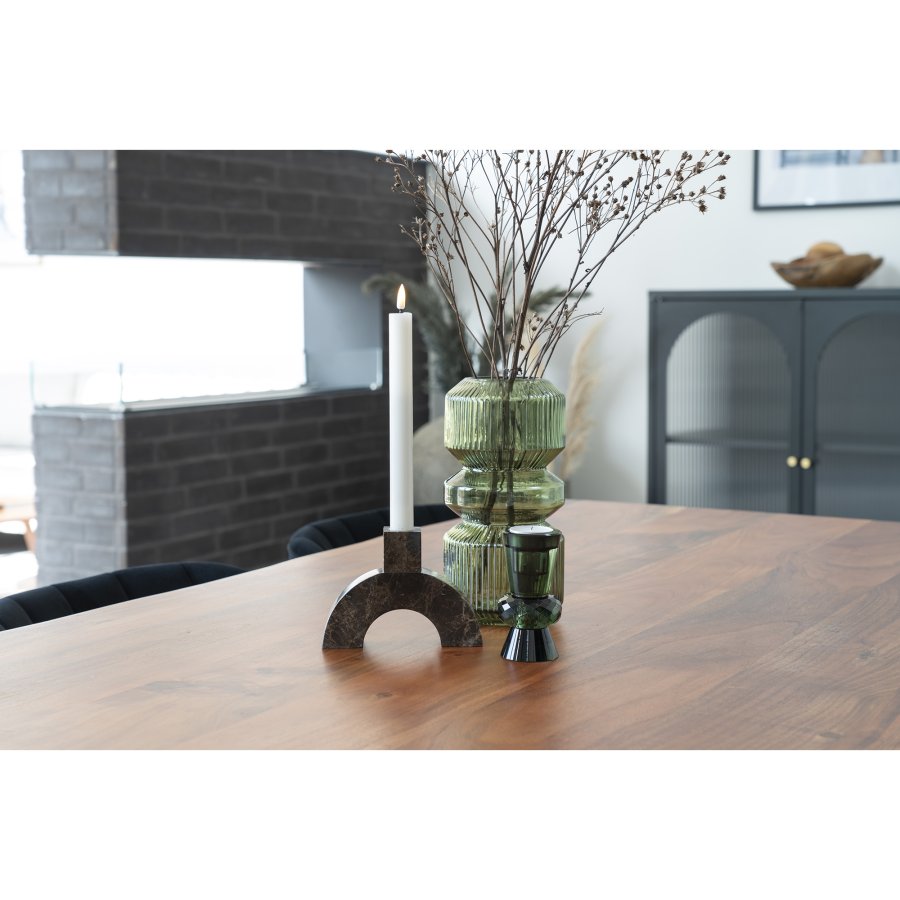 HOUSE NORDIC vase, rund - grnt glass (H:24,5)