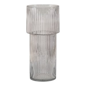 HOUSE NORDIC Vase - Vase, mundgeblasenes Glas, klar, �17,5x40 cm
