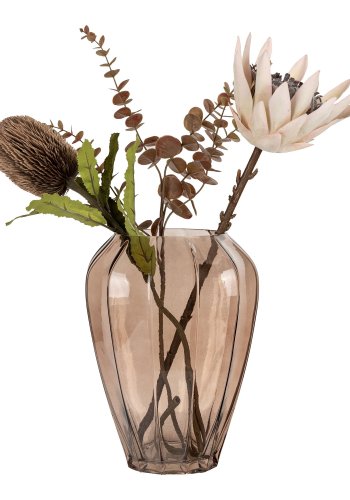 HOUSE NORDIC Vase - Vase, glass, brun, 22x29 cm