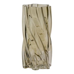 HOUSE NORDICVase, mundblst glas, rget grn, 12,5x25 cm