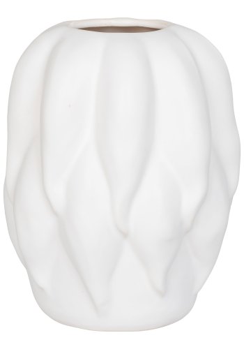 HOUSE NORDIC Vase, keramikk, beige, 19,5x19,5x26 cm