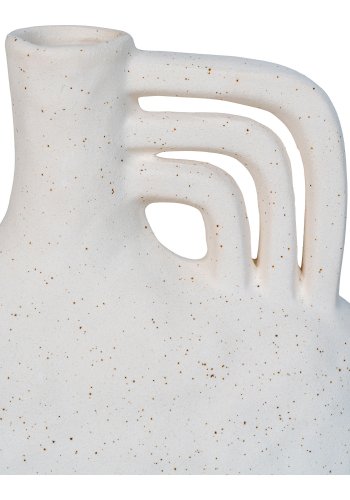 HOUSE NORDIC Vas, keramik, beige, 18,5x8x19,5 cm