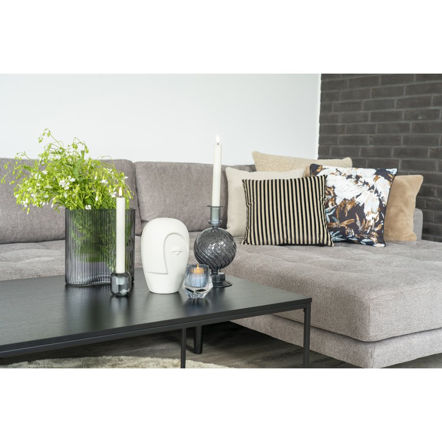 HOUSE NORDIC vase med ansikt, rund - sandkeramikk (H:19,5)